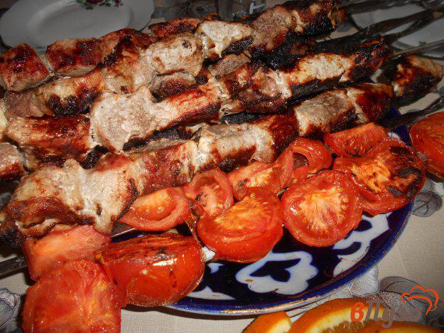 фото рецепта: Свинина на мангале с помидорами