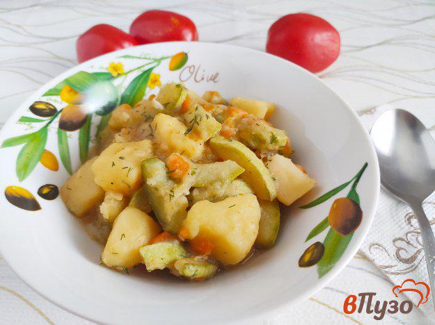 фото рецепта: Овощное рагу с картофелем и кабачком