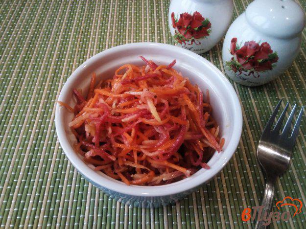 фото рецепта: Салат из моркови и редьки по-корейски