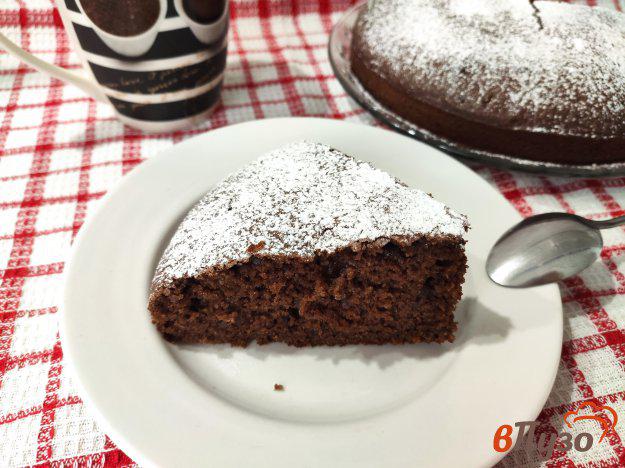 фото рецепта: Шоколадный пирог с семолиной