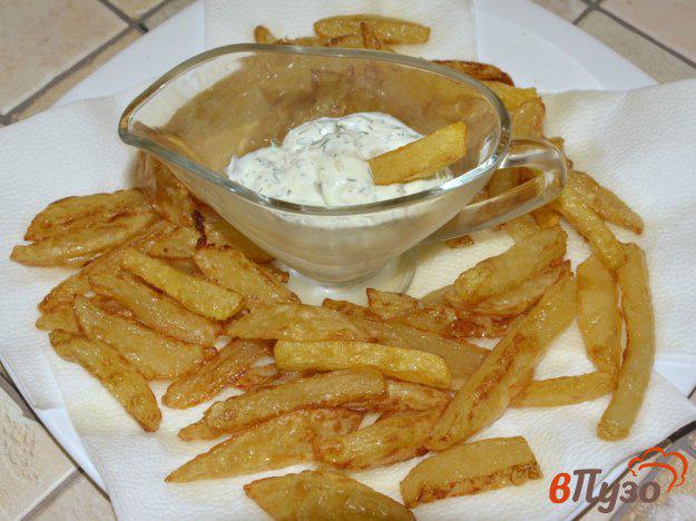 фото рецепта: Картофель фри с постным соусом