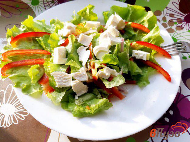 фото рецепта: Салат овощной с сладким перцем и фетой