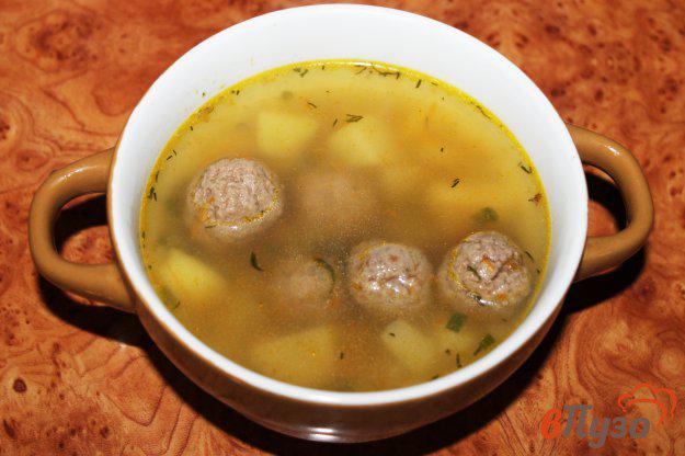 фото рецепта: Суп с гречкой и фрикадельками