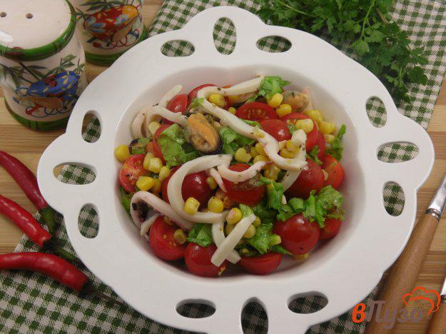 фото рецепта: Салат с морепродуктами и овощами