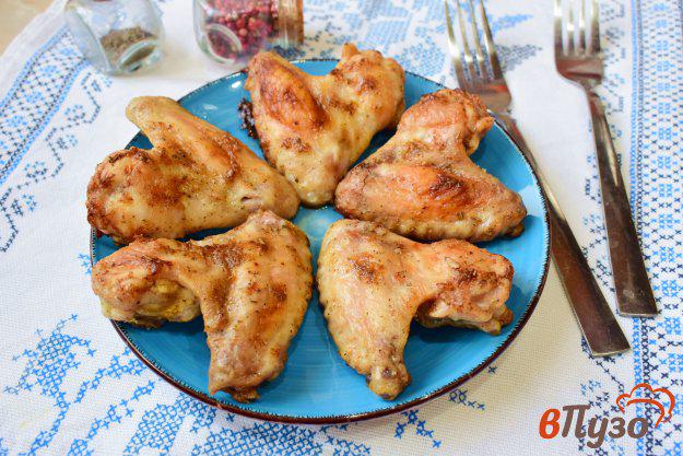 фото рецепта: Куриные крылышки в майонезе с горчицей