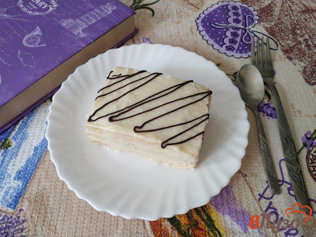 фото рецепта: Вафельный торт с заварным кремом