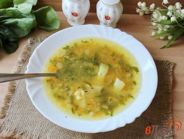 фото рецепта: Гороховый суп со шпинатом
