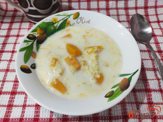 фото рецепта: Молочный суп с пшеном и тыквой