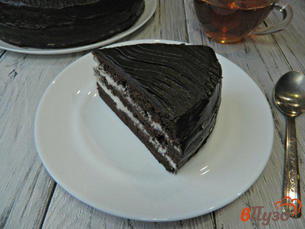 фото рецепта: Шоколадный торт с заварным кремом