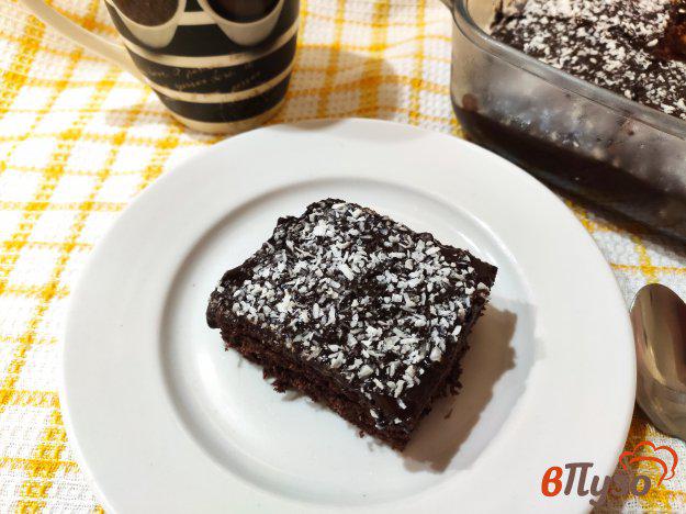 фото рецепта: Быстрый шоколадный пирог в микроволновке