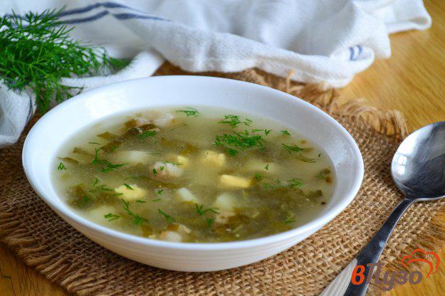 фото рецепта: Суп со щавелем и свиными косточками