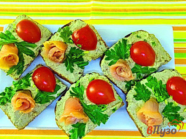 фото рецепта: Бутерброды с авокадо и лососем