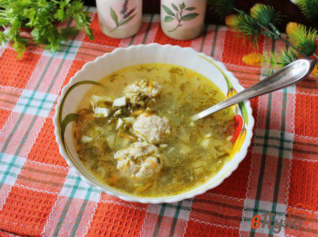 фото рецепта: Суп с тефтелями и щавелем