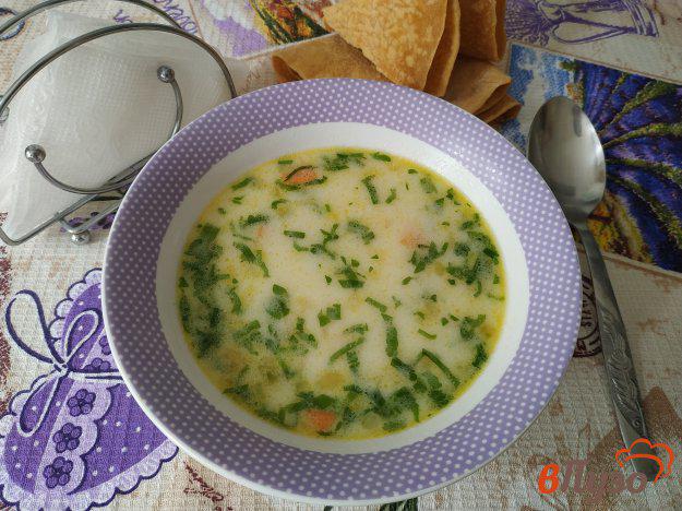 фото рецепта: Сырный суп с манкой