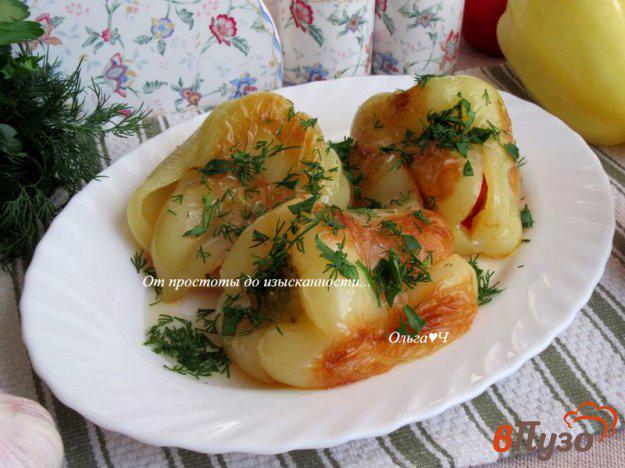 фото рецепта: Жареные болгарские перцы с помидором