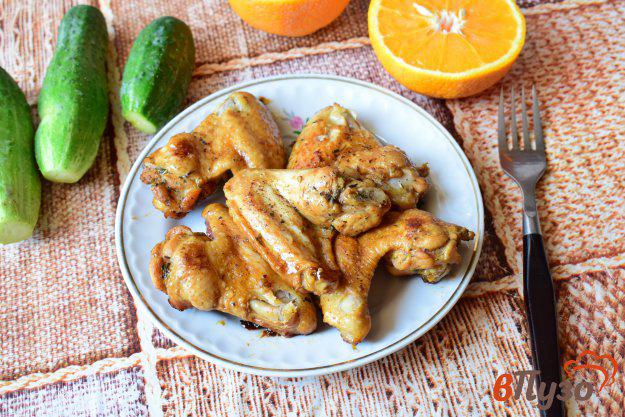 фото рецепта: Куриные крылышки в апельсиновом маринаде