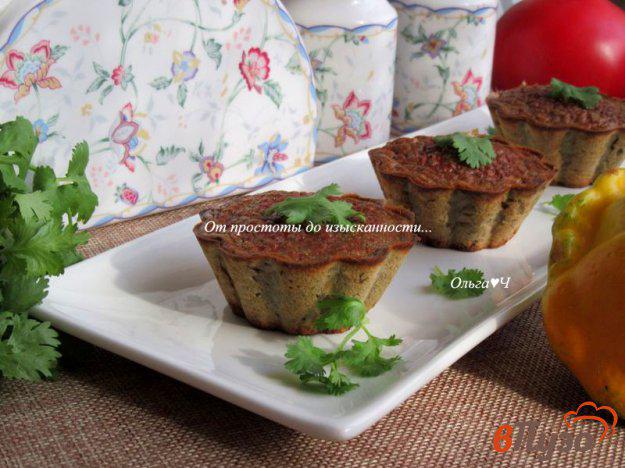 фото рецепта: Печеночные маффины с кускусом и семенами льна