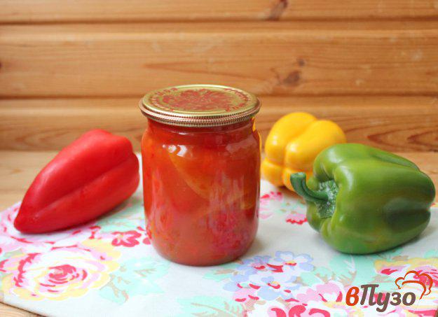фото рецепта: Болгарский перец на зиму в томатном соусе