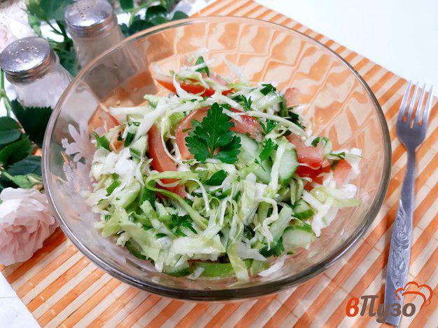 фото рецепта: Салат овощной с капустой