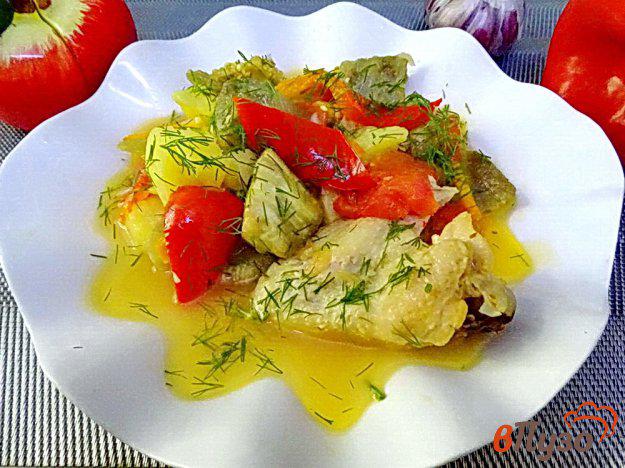 фото рецепта: Рагу с овощами и куриными крыльями