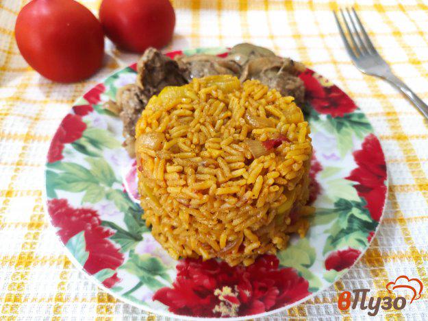 фото рецепта: Рис с овощами и куркумой