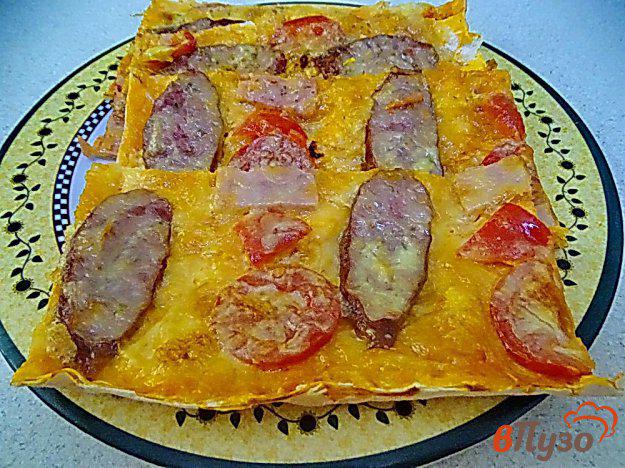фото рецепта: Пицца на лаваше в духовке
