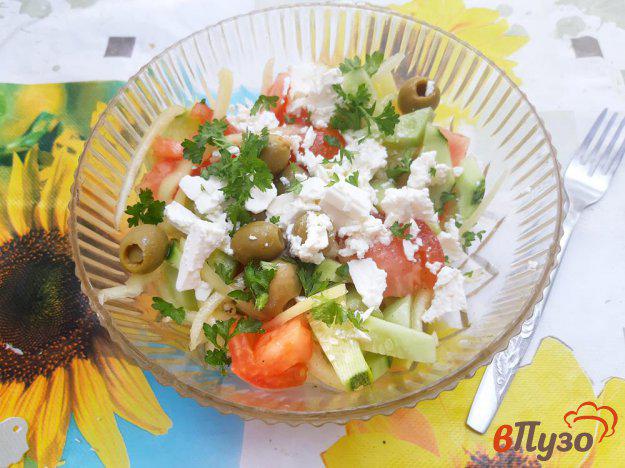 фото рецепта: Салат из овощей с оливками