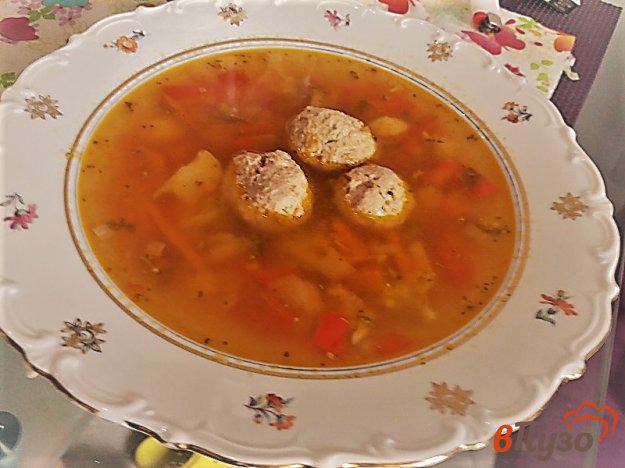 фото рецепта: Овощной суп с фрикадельками