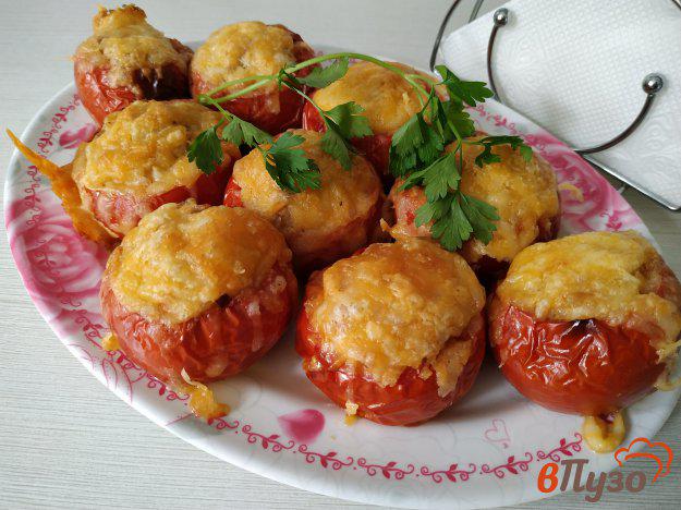 фото рецепта: Фаршированные помидоры запеченые в духовке