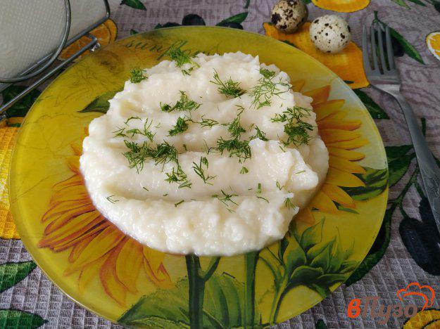 фото рецепта: Картофельное пюре на молоке и перепелиных яйцах