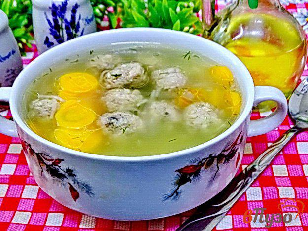 фото рецепта: Суп с фрикадельками и яермишелью