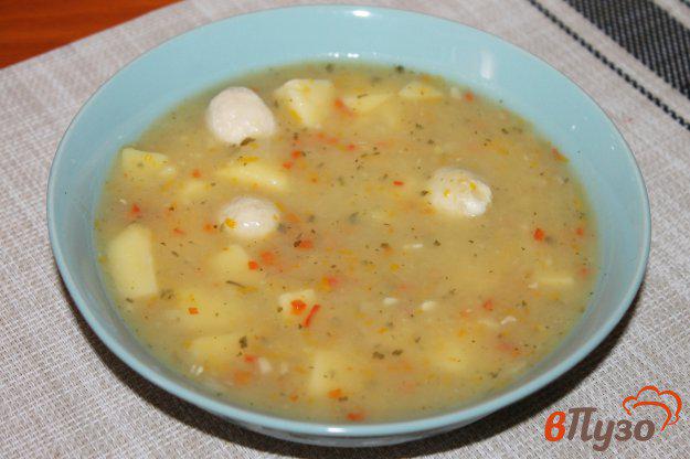 фото рецепта: Гороховый суп с фрикадельками