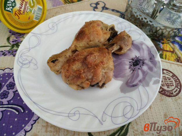 фото рецепта: Запеченые куриные голени в майонезно- горчичном соусе
