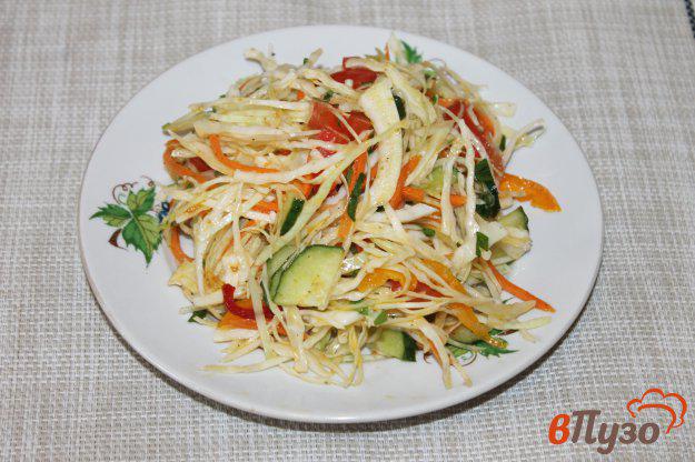 фото рецепта: Салат из капусты с перцем и морковью