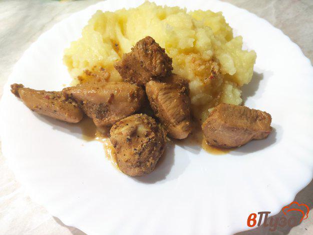 фото рецепта: Куриное филе с соевым соусом на сковороде