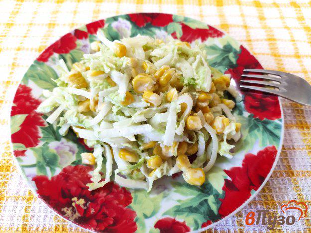 фото рецепта: Салат из пекинской капусты с маринованным луком