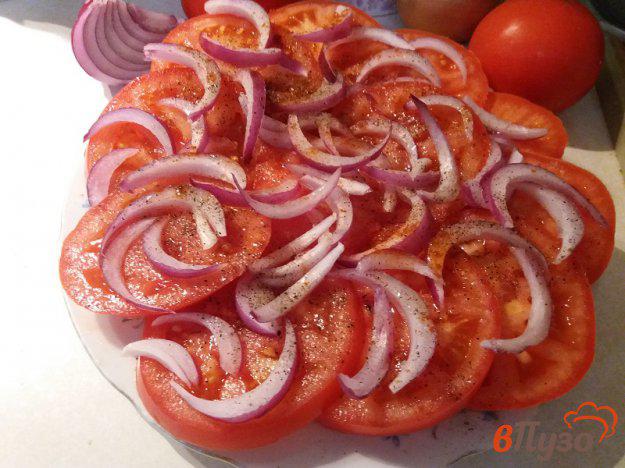 фото рецепта: Закуска из помидор и лука по-польски