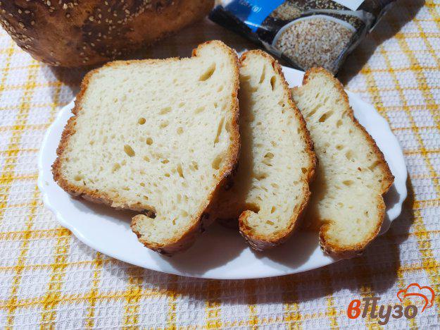 фото рецепта: Хлеб с творогом и кунжутом