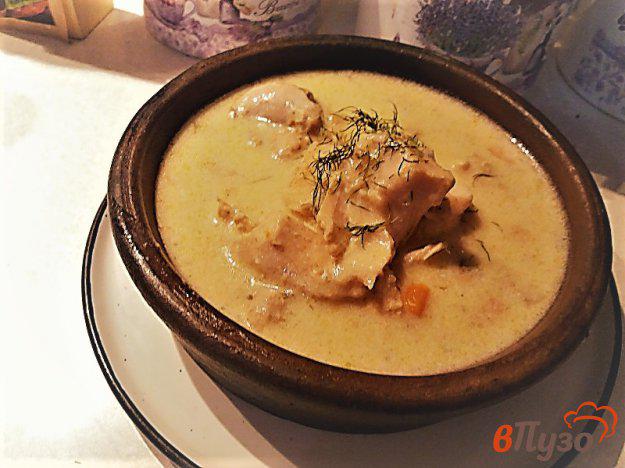 фото рецепта: Тушеное мясо кролика в сметанном соусе