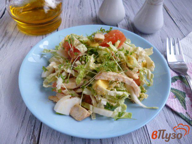 фото рецепта: Салат из пекинской капусты с курицей