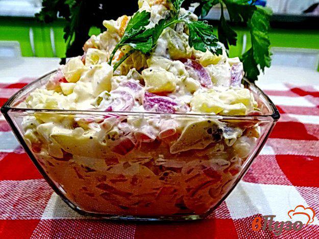фото рецепта: Салат картофельный с сельдью