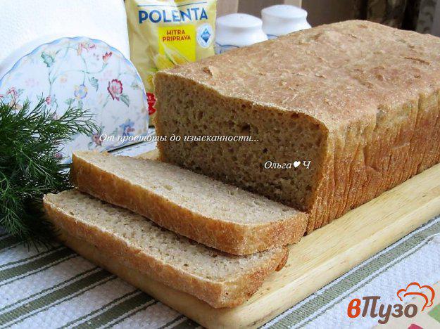 фото рецепта: Пшенично-цельнозерновой хлеб с полентой