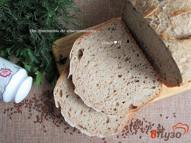 фото рецепта: Сметанный цельнозерновой хлеб с семенами льна