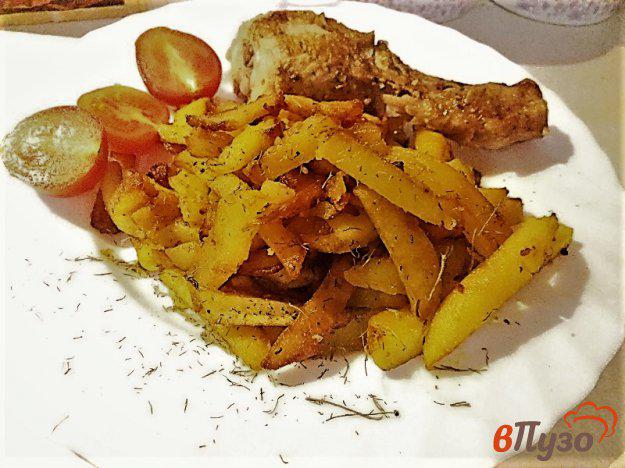 фото рецепта: Жареный картофель на оливковом масле