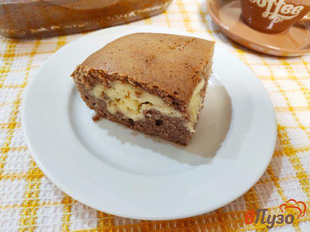 фото рецепта: Шоколадный пирог с заварным кремом