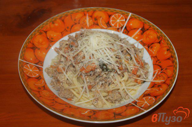 фото рецепта: Спагетти с мясной подливой