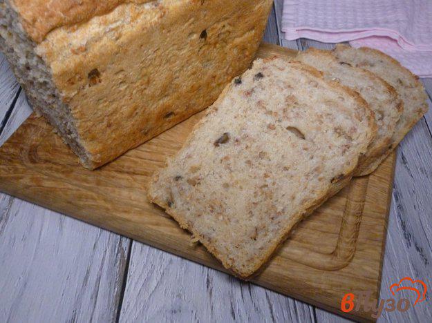 фото рецепта: Хлеб с гречкой и шампиньонами