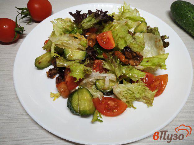 фото рецепта: Греческий салат из морепродуктов