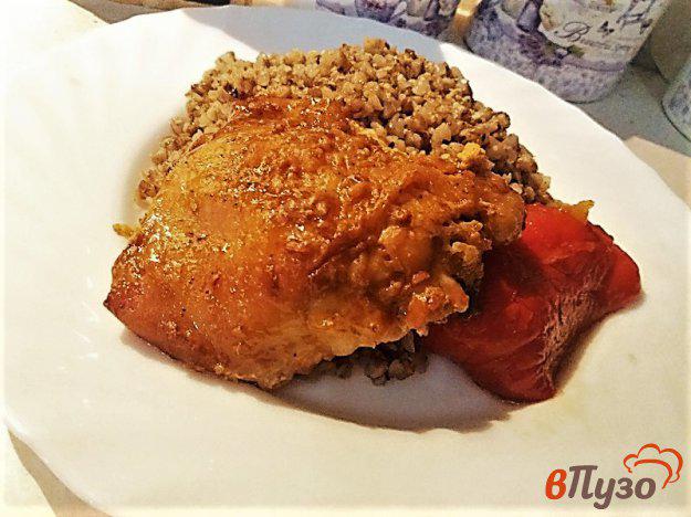 фото рецепта: Запечённые куриные бёдра в маринаде