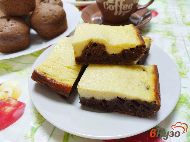 фото рецепта: Шоколадно творожный пирог